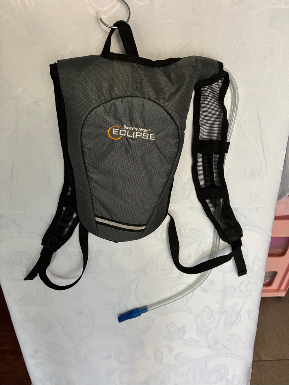 Eclipse Gray and Black Hydration Pack with Yellow Logo
